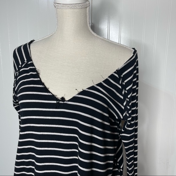 Free People | Tangerine Stripe Tee - Picture 4 of 9